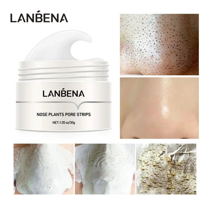 LANBENA New Style  Blackhead Remover Nose Mask Pore Strip Black Mask Peeling  Black Deep Cleansing Skin Care Beauty Health