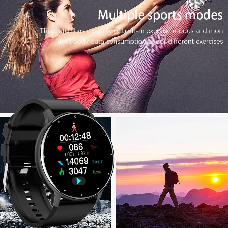 LIGE 2024 Smart Watch Dames Heren Dames Cadeau Sport Fitness Horloges Hartslagmeter Waterdicht Smartwatch Voor Xiaomi Android IOS