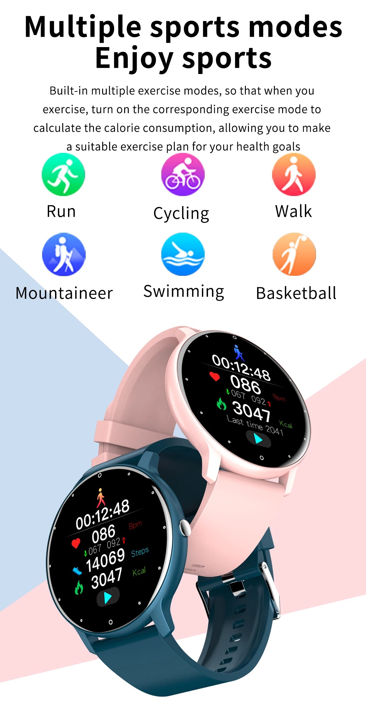 LIGE 2024 Smart Watch Dames Heren Dames Cadeau Sport Fitness Horloges Hartslagmeter Waterdicht Smartwatch Voor Xiaomi Android IOS