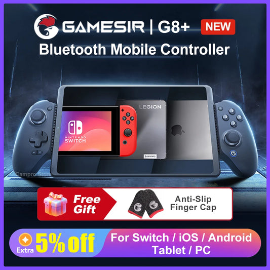 GameSir G8 Plus Bluetooth Gamepad Console Grade Controller met Hall Effect Stick &amp; Trigger voor Switch Android iOS PC en Tablet