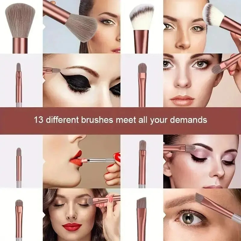 Juego de brochas de maquillaje suaves y esponjosas, profesionales, para base de maquillaje, polvos, sombras de ojos, brochas de maquillaje Kabuki, herramienta de belleza