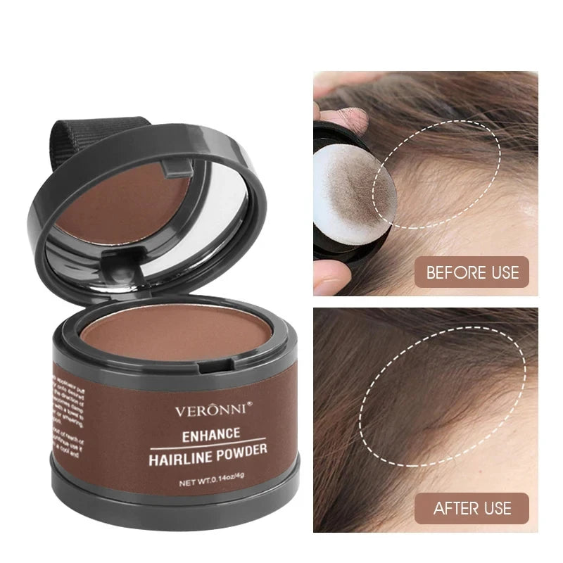 Color Hair Line Powder Black Root Up Natural Instant Waterproof Hairline Shadow Concealer Coverage Paint Repair Fill In Hair