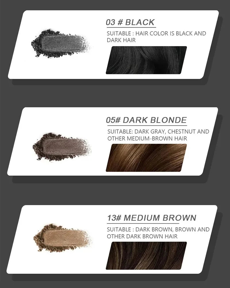 Color Hair Line Powder Black Root Up Natural Instant Waterproof Hairline Shadow Concealer Coverage Paint Repair Fill In Hair