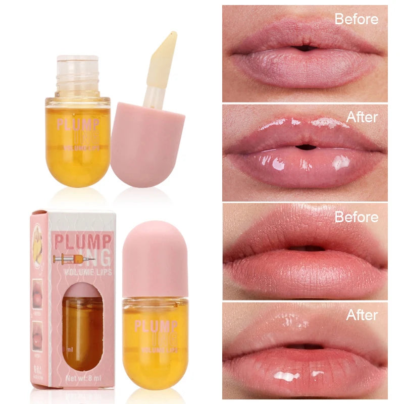 Long Lasting Lip Plumper Oil Instant Volumising Enhancer Lip Serum Collagen Lips Volume Lipgloss Sexy Cosmetic Volume Increases