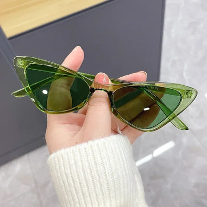 Sunglasses Triangle Fashion Women's Luxury Cat Eye  Vintage Design UV400 Sun Glasses Unisex Classic Small Outdoor Goggle Shades