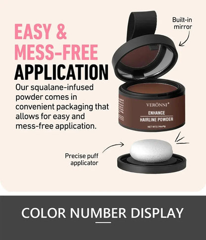 Color Hair Line Powder Black Root Up Natural Instant Waterproof Hairline Shadow Concealer Coverage Paint Repair Fill In Hair