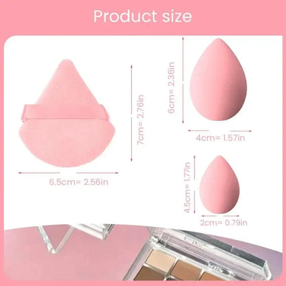 Makeup Sponge Blender Beauty Egg with Storage Bottle Cosmetic Puff Foundation Sponges Powder Puffs Make Up Accessories 12/14Pcs