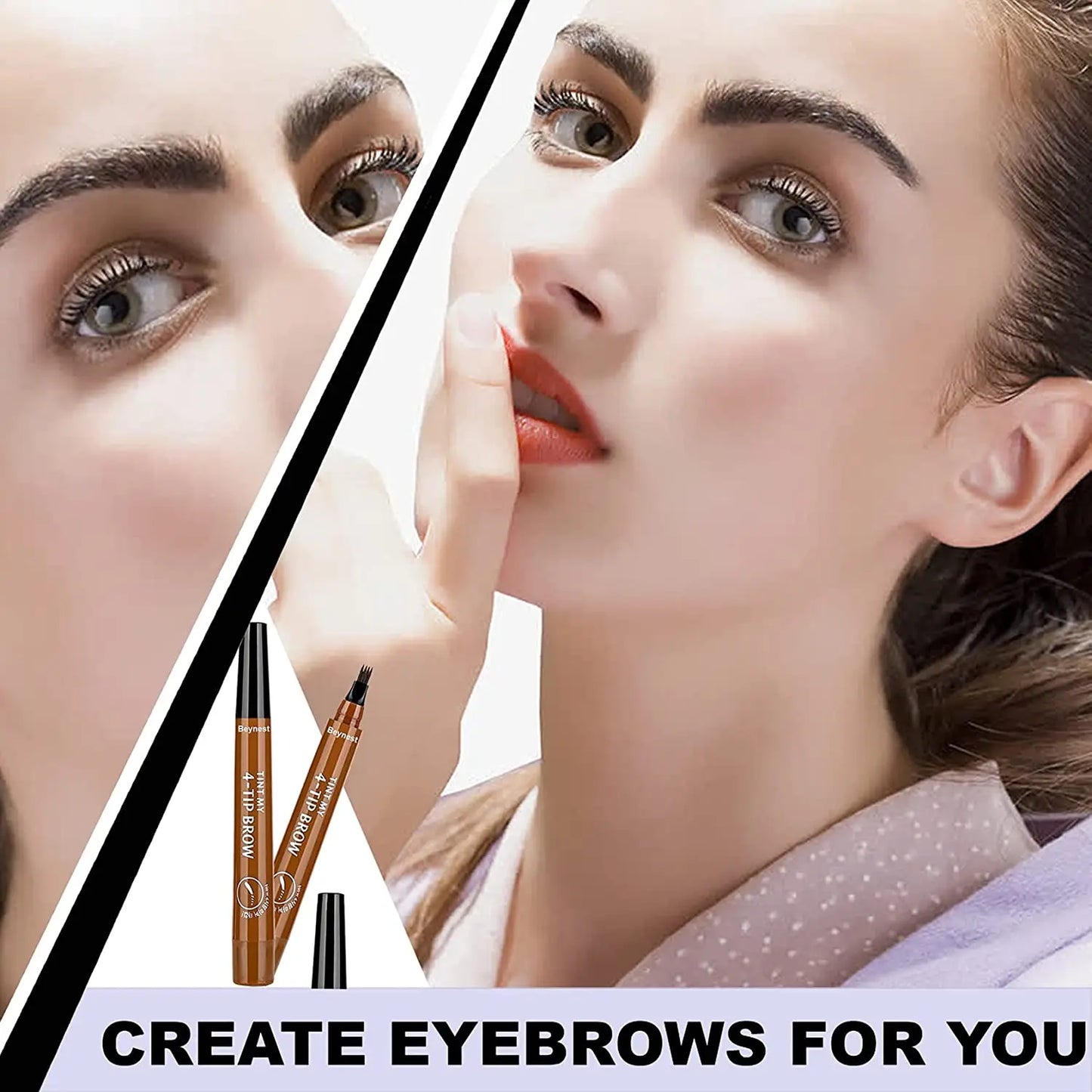 Eyebrow Pencil 4 Point Maquillajes Para Mujer Waterproof Liquid Eyebrow Pen Makeup Long Lasting Cosmetic Microblade Brow Pencil