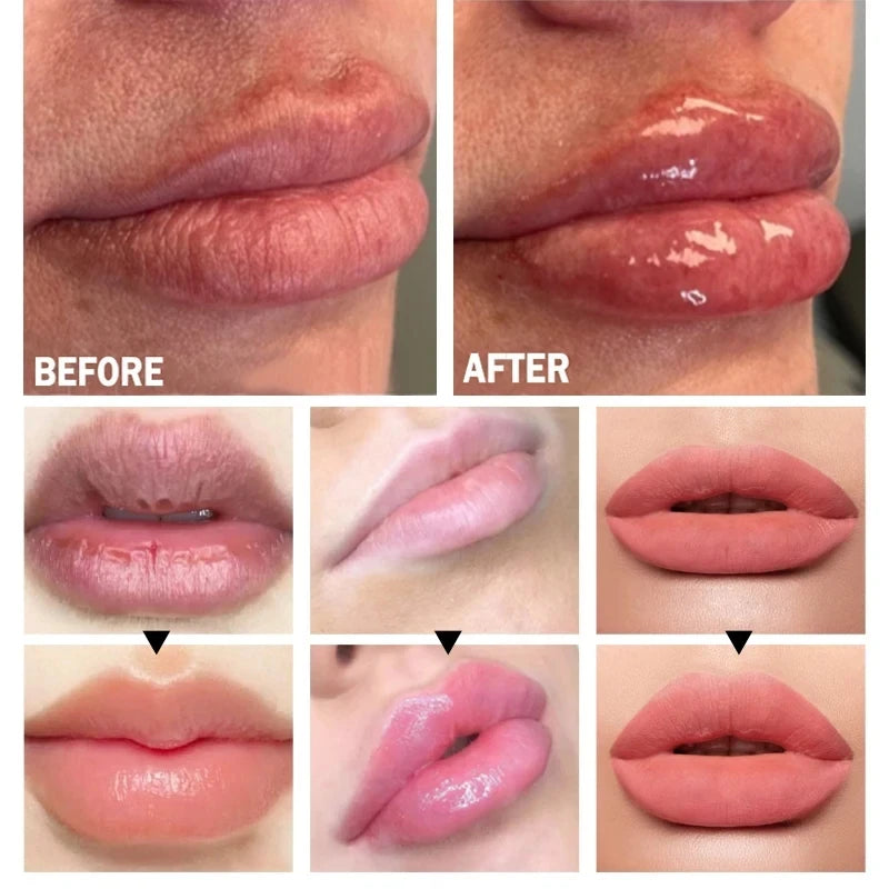 Lip Plump Serum Verhoogt de elasticiteit van de lippen Direct volume gevend Essentiële olie Vermindert fijne lijntjes Hydraterend Voedend Sexy lippenverzorging