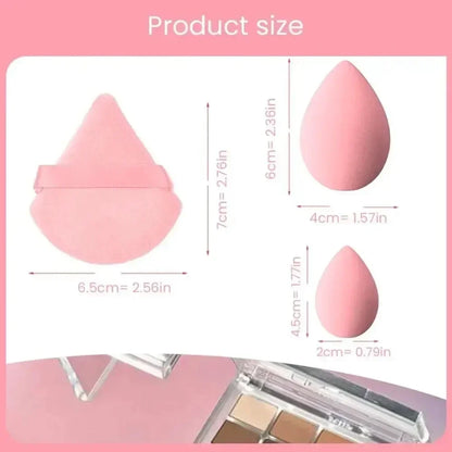 Makeup Sponge Blender Beauty Egg with Storage Bottle Cosmetic Puff Foundation Sponges Powder Puffs Make Up Accessories 12/14Pcs