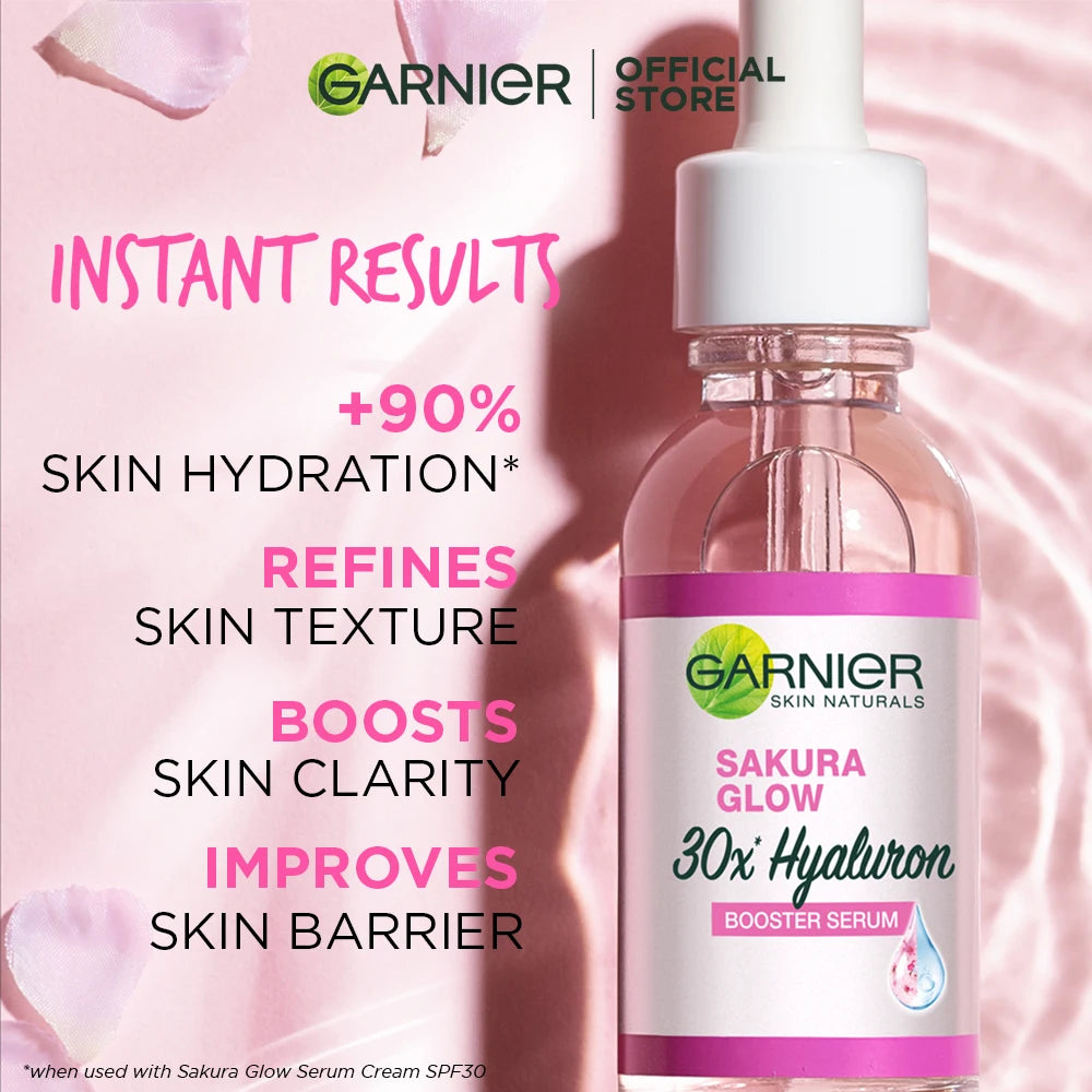 Garnier Whitening Essence 30ml Removes Acne Marks Comedones Blackheads Facial Repair Serum Shrinks Pores Moisturizes Essence