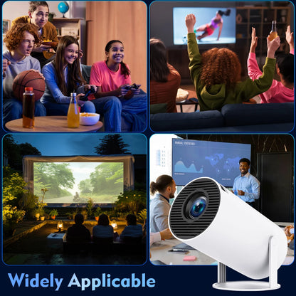 Projector HY300 Pro 4K Android 11 Dual Wifi6 260ANSI Allwinner H713 BT5.0 1080P 1280*720P Home Cinema Outdoor Projetor