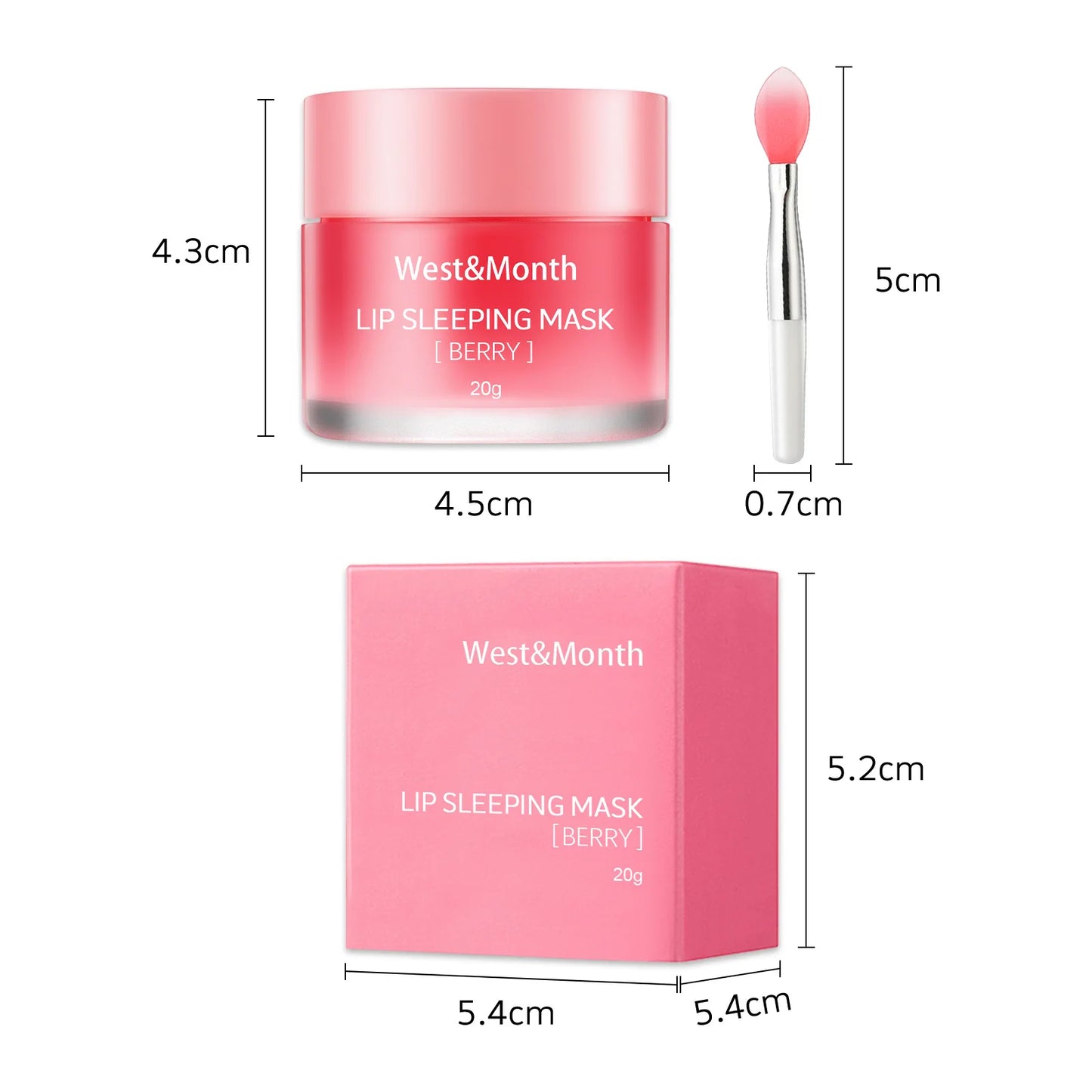 Sleeping Lip Mask Anti-Chapped Plump Exfoliating Nourish Moisturizing Smoothing Maintenance Lips Care Cream Balm Korean Cosmetic