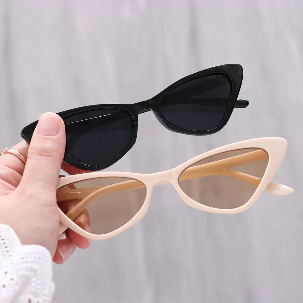 Sunglasses Triangle Fashion Women's Luxury Cat Eye  Vintage Design UV400 Sun Glasses Unisex Classic Small Outdoor Goggle Shades