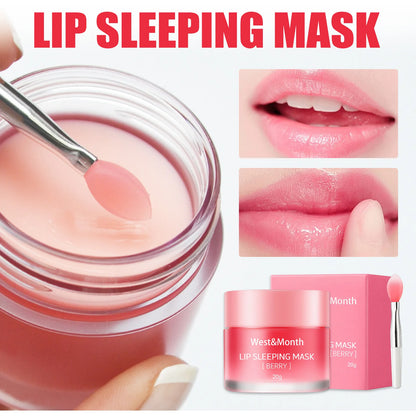 Mascarilla de labios para dormir, antiagrietado, exfoliante, nutritivo, hidratante, suavizante, mantenimiento, crema para el cuidado de los labios, bálsamo cosmético coreano