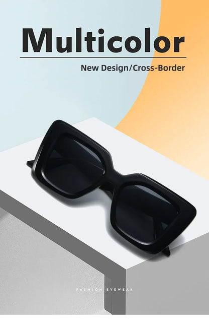 Sunglasses Fashion Vintage Large Frame Trendy Black Sunglasses for Men Women's Shades Sunglasses Travel UV400 Eye Protection