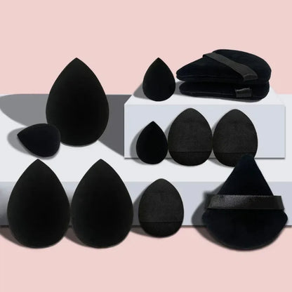 Makeup Sponge Blender Beauty Egg with Storage Bottle Cosmetic Puff Foundation Sponges Powder Puffs Make Up Accessories 12/14Pcs