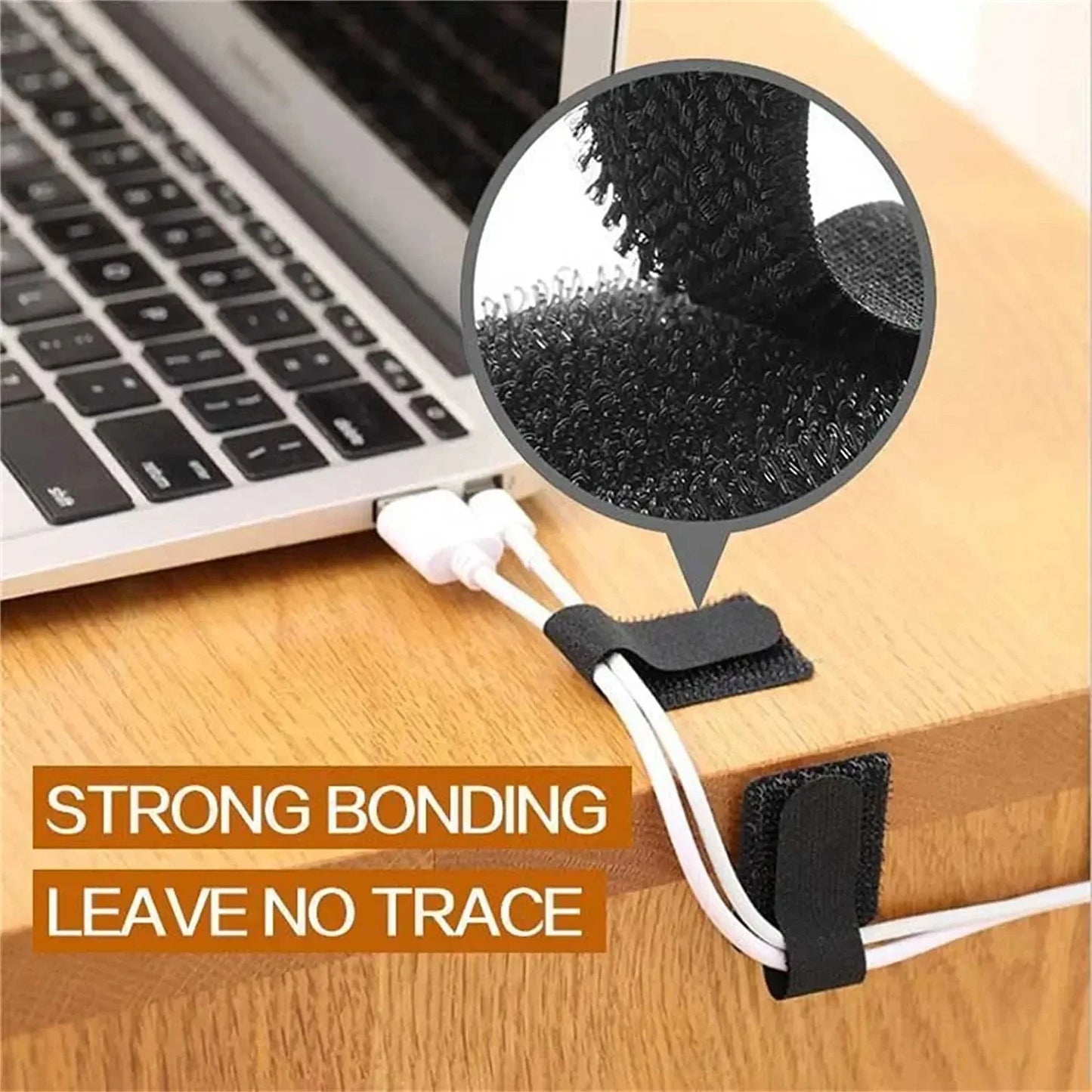 Releasable Cable Organizer Ties Mouse Earphones Wire Management Nylon Cable Ties Reusable Loop Hoop Tape Straps Tie